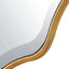 Keiichi Mirrors Capri Scalloped Oval Mirror in Gold House of Isabella UK