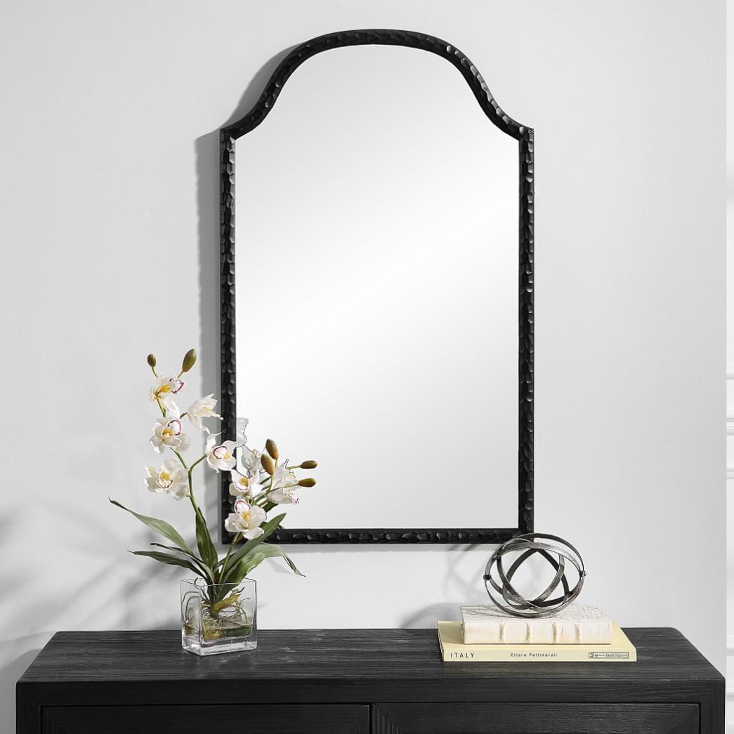 Keiichi Mirrors Cast Mirror Black Finish House of Isabella UK