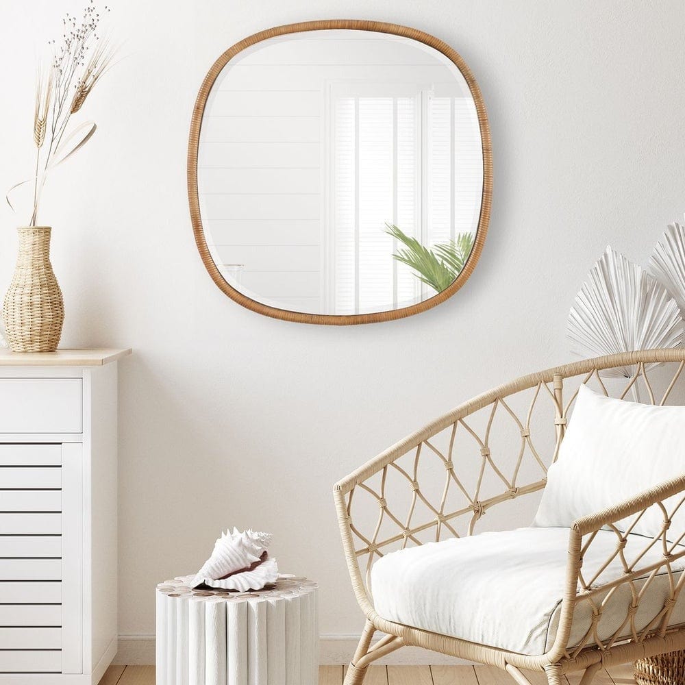 Keiichi Mirrors Cordelia Rattan Mirror House of Isabella UK