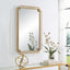 Keiichi Mirrors Deco Mirror Brushed Gold House of Isabella UK