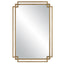 Keiichi Mirrors Deco Mirror Brushed Gold House of Isabella UK