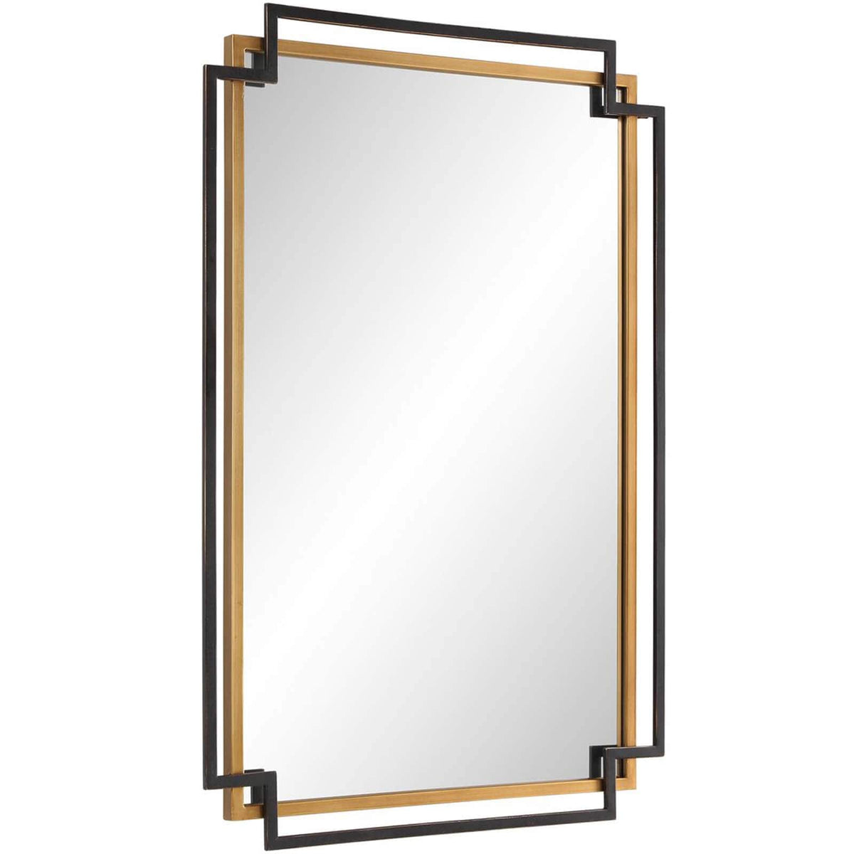 Keiichi Mirrors Deco Mirror in Bronze and Gold House of Isabella UK