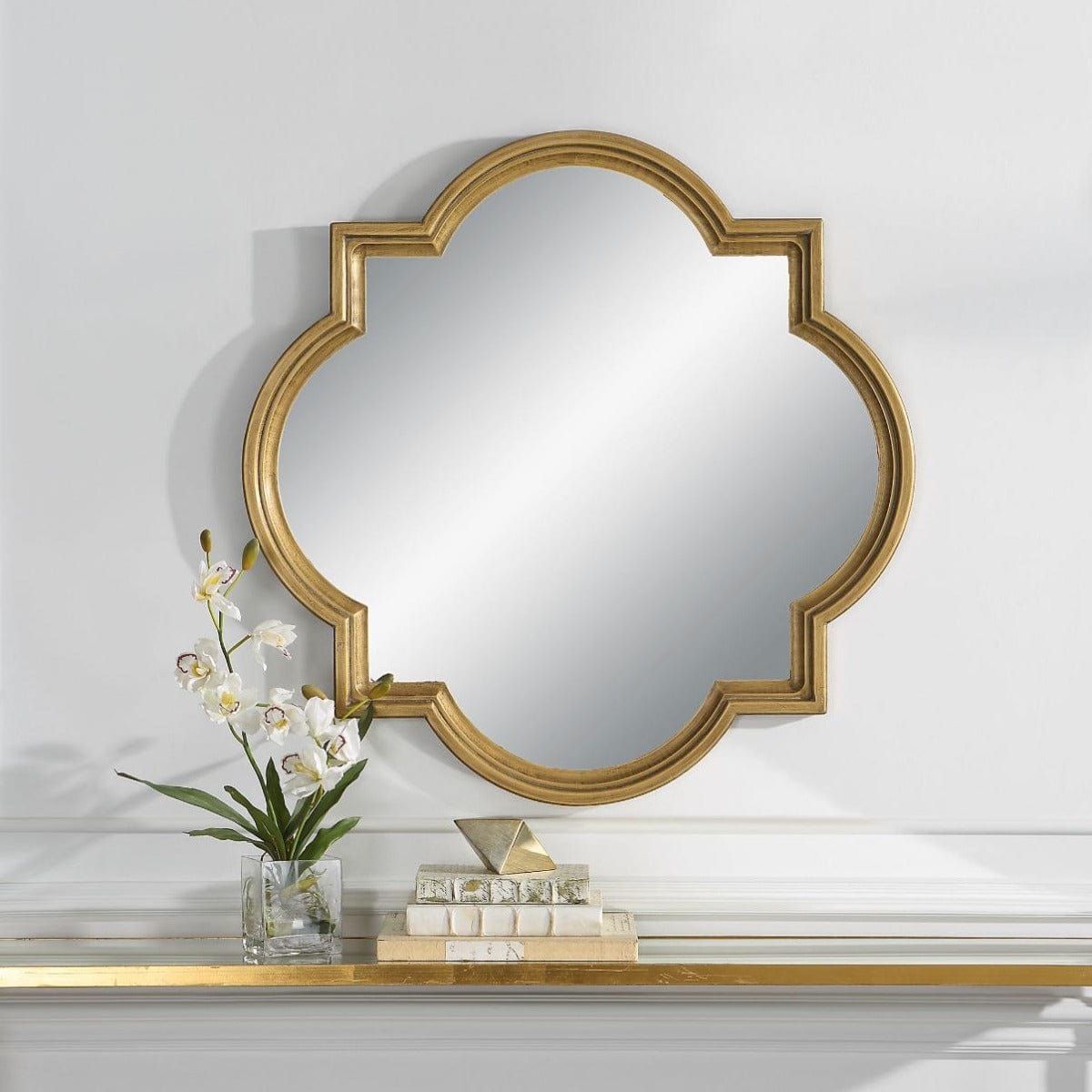 Keiichi Mirrors Eastern Mirror Gold Finish House of Isabella UK