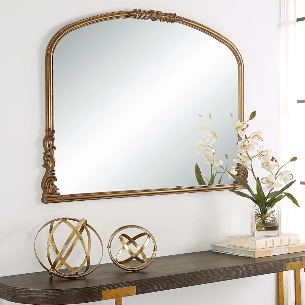 Keiichi Mirrors Edward Mantleplace Mirror Gold House of Isabella UK