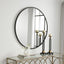 Keiichi Mirrors Eve Large Round Mirror Black House of Isabella UK