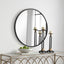 Keiichi Mirrors Eve Medium Round Mirror Black House of Isabella UK