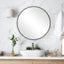 Keiichi Mirrors Eve Small Round Mirror Black House of Isabella UK