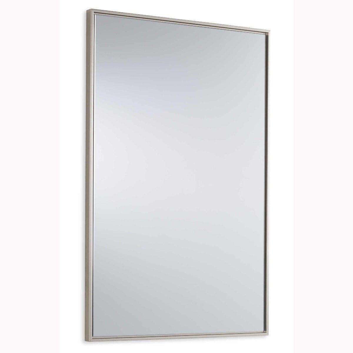Keiichi Mirrors Floating Slim Frame Mirror Silver House of Isabella UK
