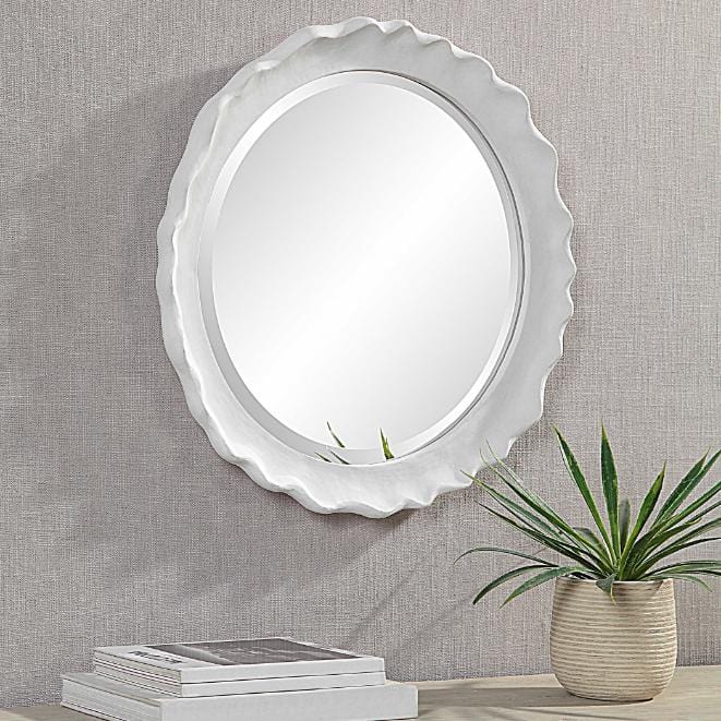 Keiichi Mirrors Frill Round Mirror House of Isabella UK