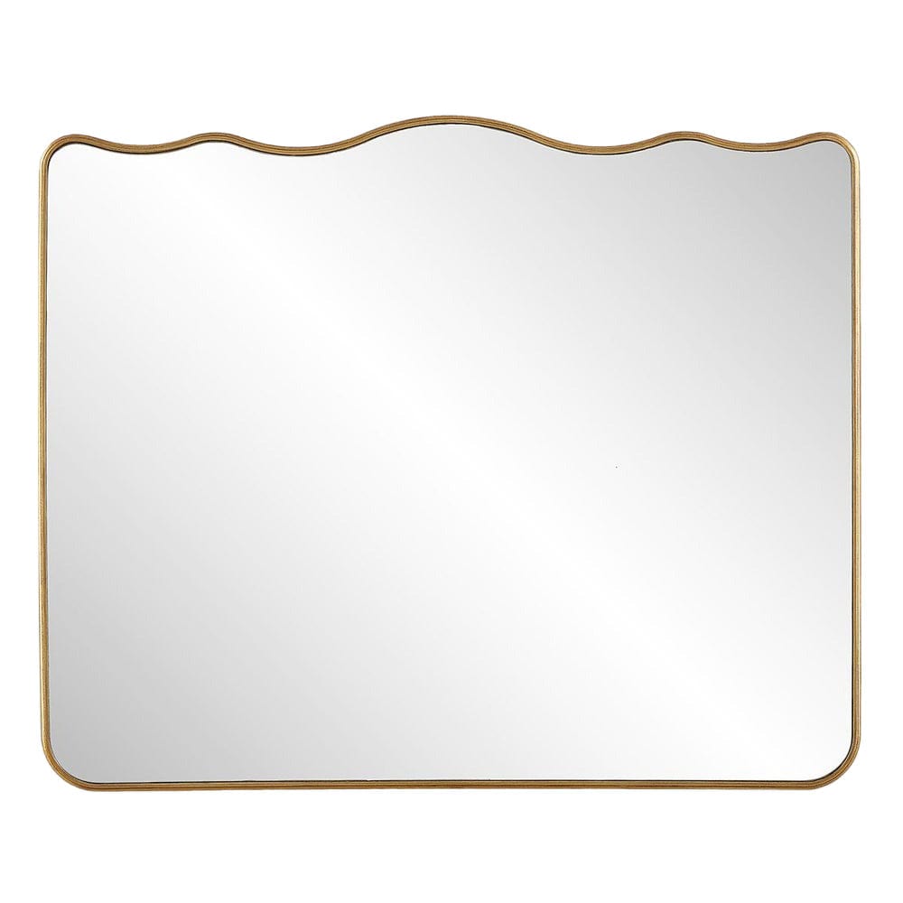 Keiichi Mirrors Grace Scalloped Mirror in Antique Gold House of Isabella UK