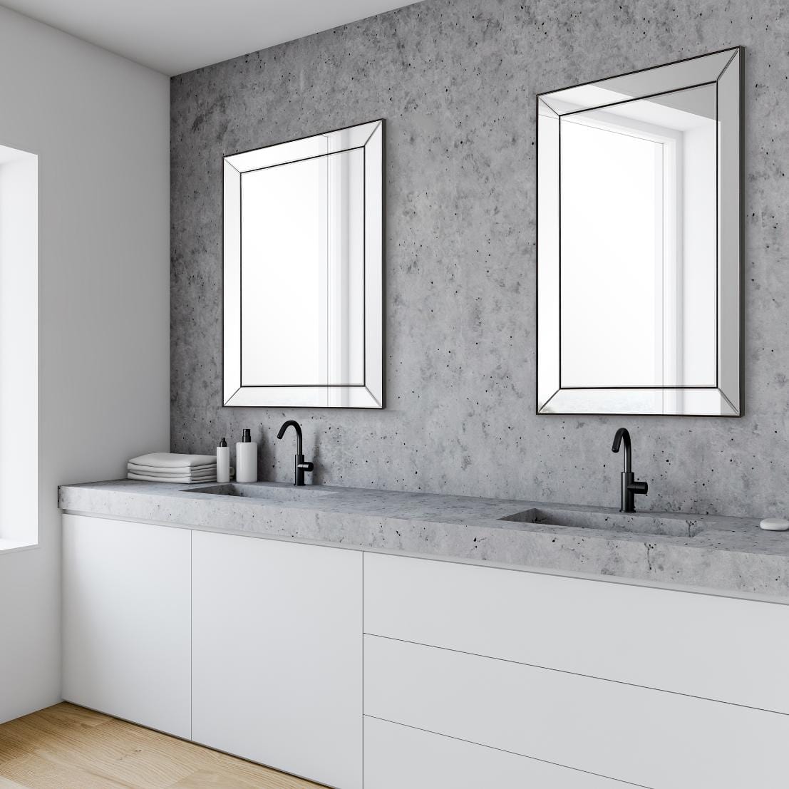 Keiichi Mirrors Hannah Rectangular Mirror Dark Bronze House of Isabella UK