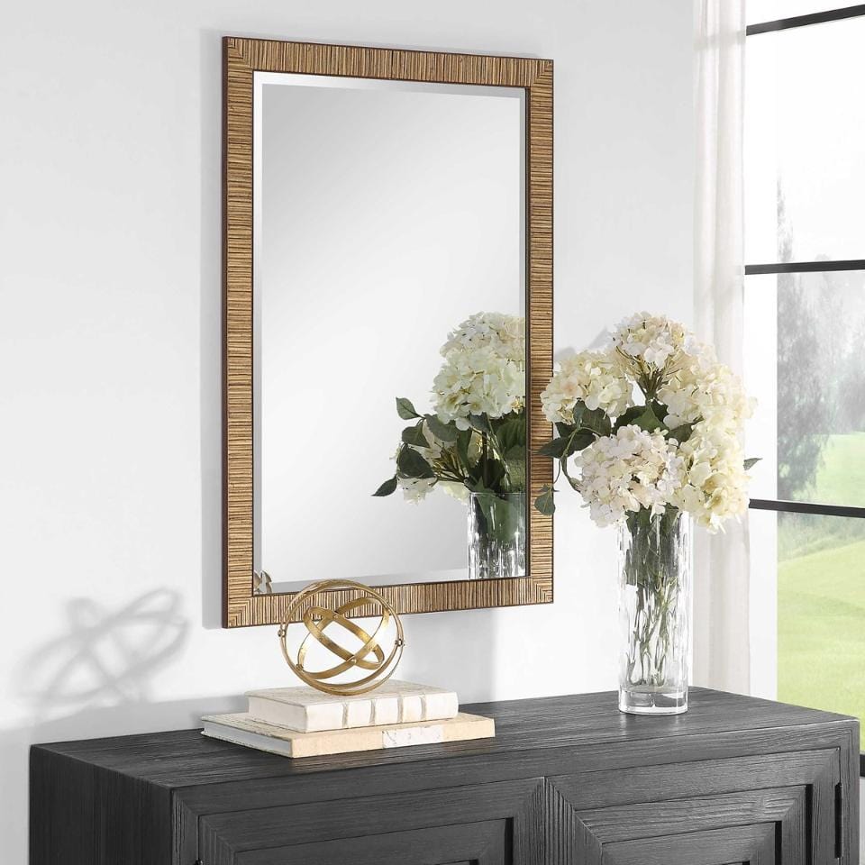 Keiichi Mirrors Indiana Rattan Rectangle Mirror House of Isabella UK