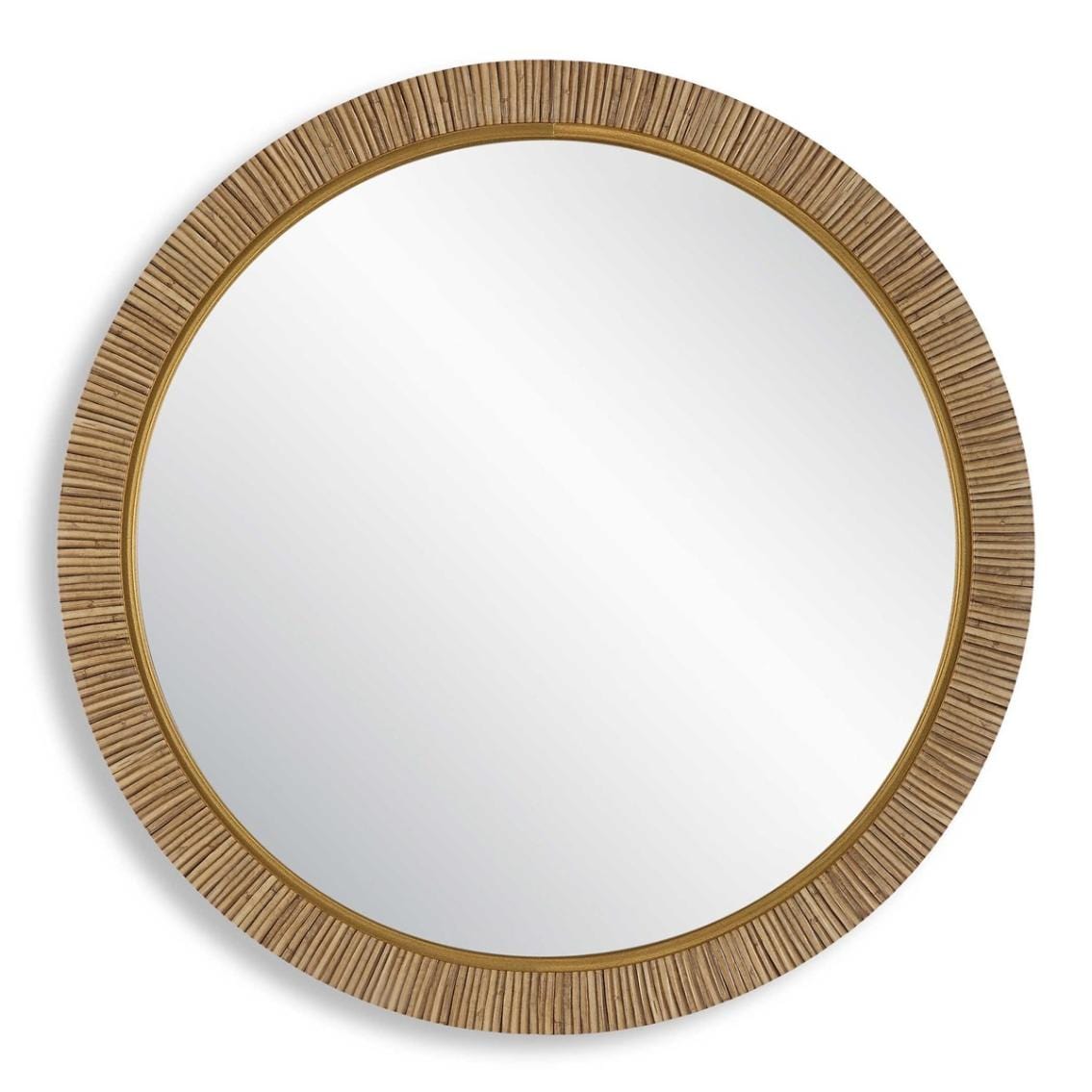 Keiichi Mirrors Indiana Rattan Round Mirror House of Isabella UK