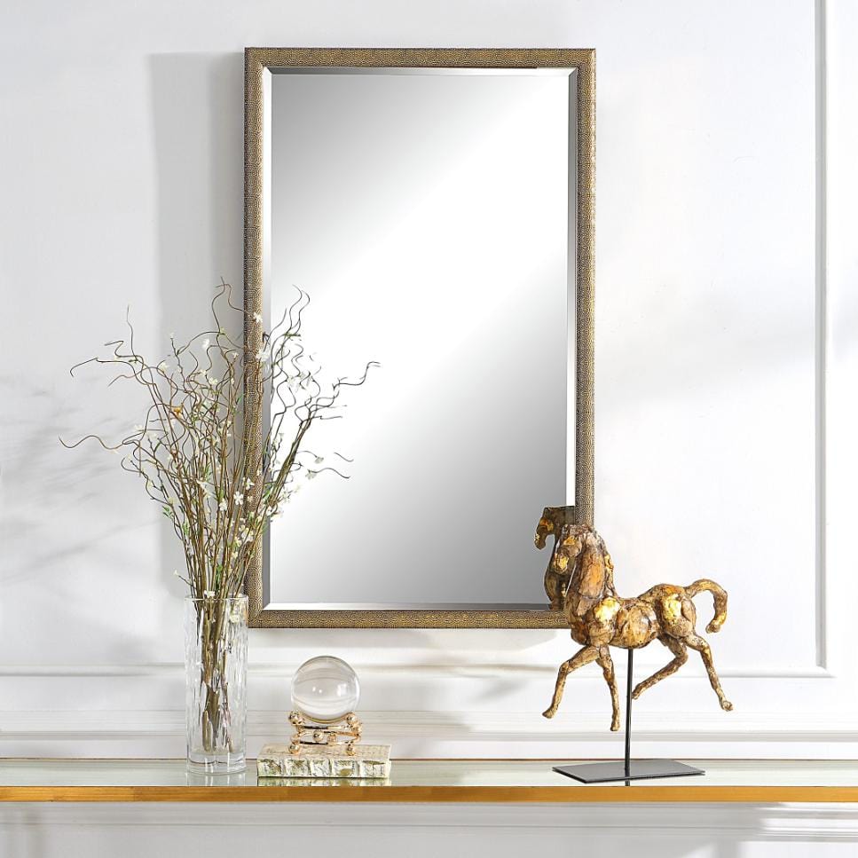 Keiichi Mirrors Intricate Mirror Gold Finish House of Isabella UK