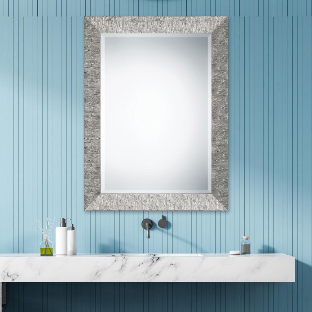 Keiichi Mirrors Ira Mirror Matallic Silver House of Isabella UK