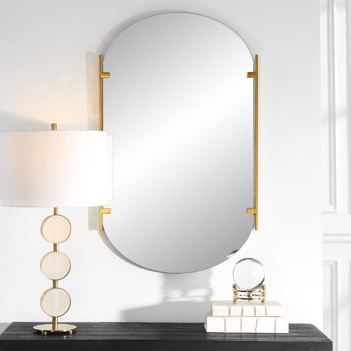 Keiichi Mirrors Linear Mirror Gold House of Isabella UK
