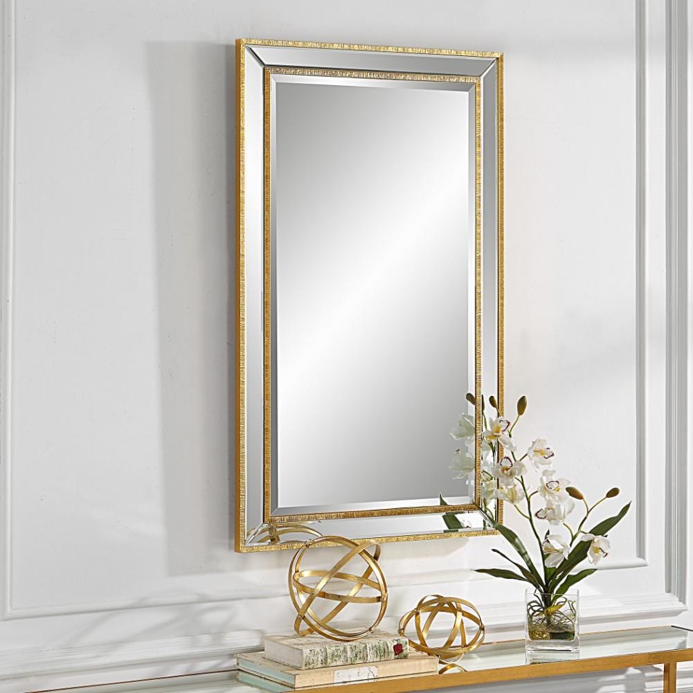 Keiichi Mirrors Lines Mirror Gold House of Isabella UK