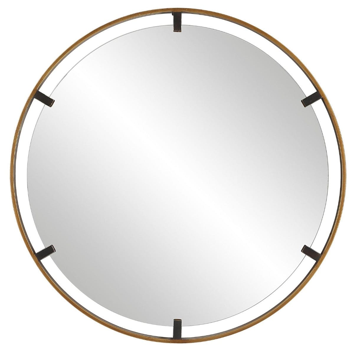 Keiichi Mirrors Maritime Mirror Black & Brass House of Isabella UK
