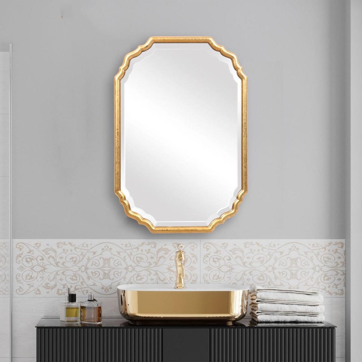 Keiichi Mirrors Maye Mirror Gold House of Isabella UK