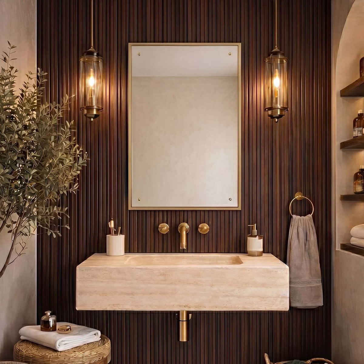 Keiichi Mirrors Oceana Mirror in Gold House of Isabella UK