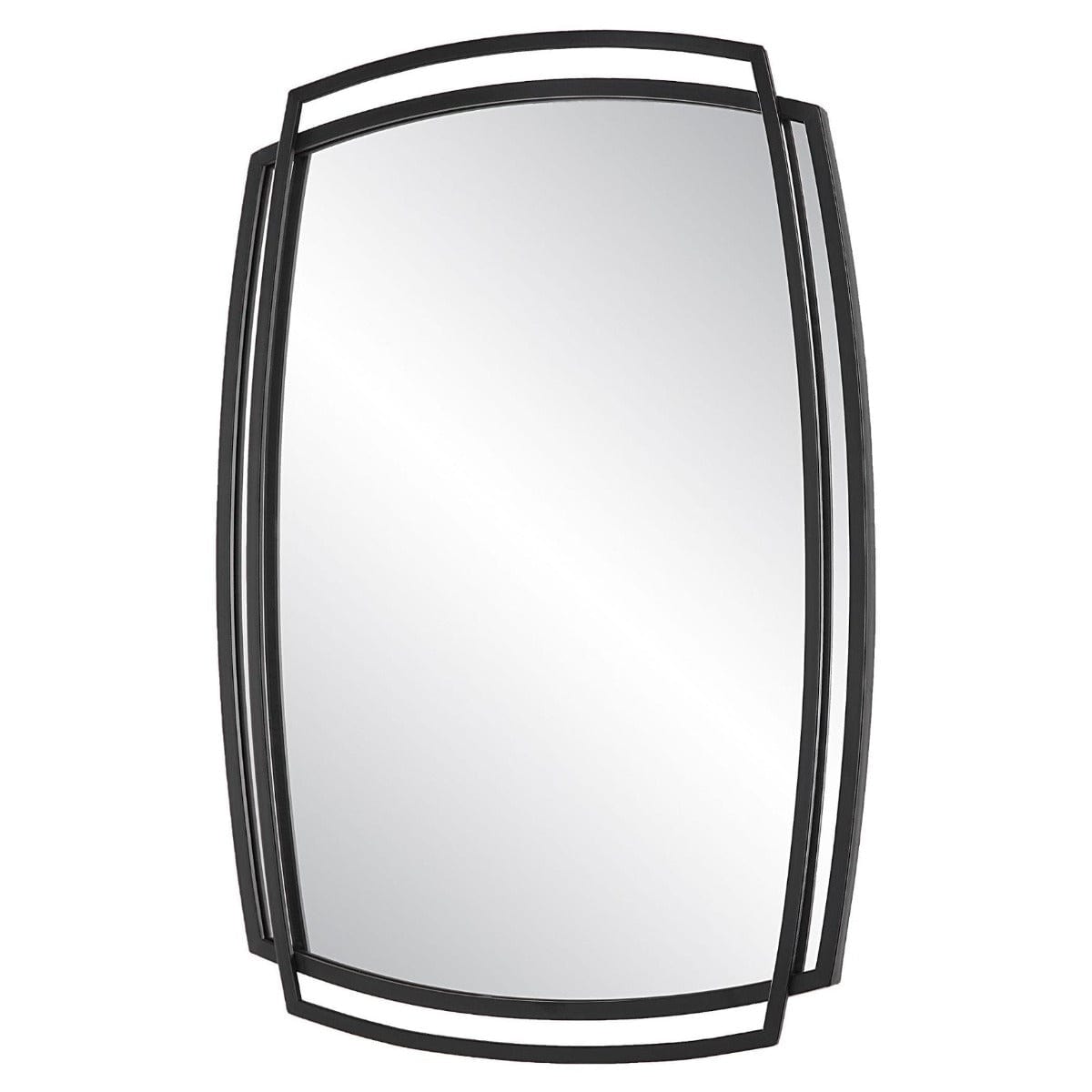 Keiichi Mirrors Overlap Rectangular Mirror Black House of Isabella UK