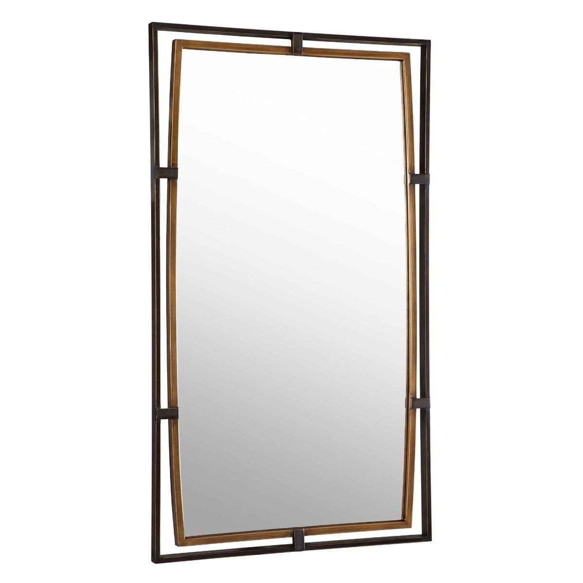 Keiichi Mirrors Parallel Mirror Bronze & Brass House of Isabella UK