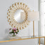 Keiichi Mirrors Rays Round Mirror Gold House of Isabella UK