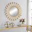 Keiichi Mirrors Rays Round Mirror Gold House of Isabella UK