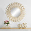 Keiichi Mirrors Rays Round Mirror Gold House of Isabella UK