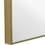Keiichi Mirrors Simple Slim Frame Mirror Gold House of Isabella UK
