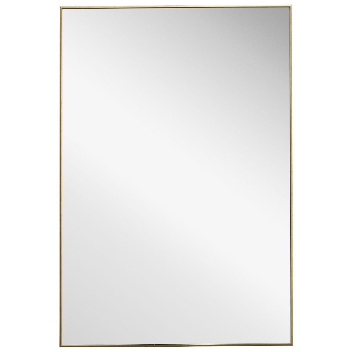 Keiichi Mirrors Simple Slim Frame Mirror Gold House of Isabella UK