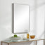 Keiichi Mirrors Simple Slim Frame Mirror Gunmetal Grey House of Isabella UK