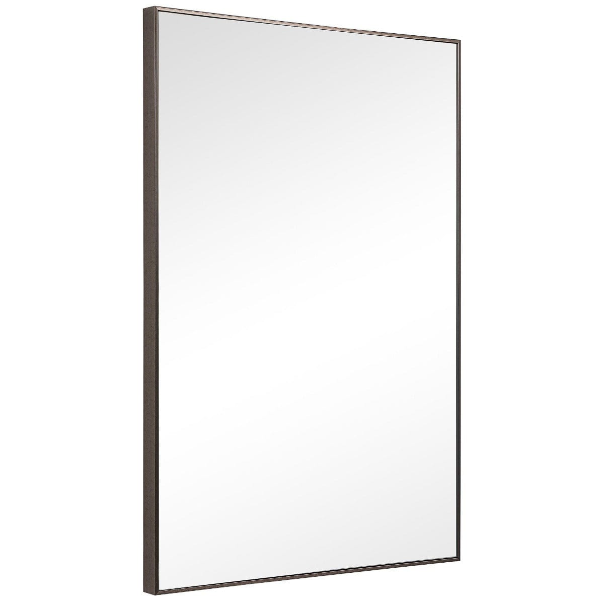 Keiichi Mirrors Simple Slim Frame Mirror Gunmetal Grey House of Isabella UK