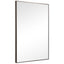 Keiichi Mirrors Simple Slim Frame Mirror Gunmetal Grey House of Isabella UK