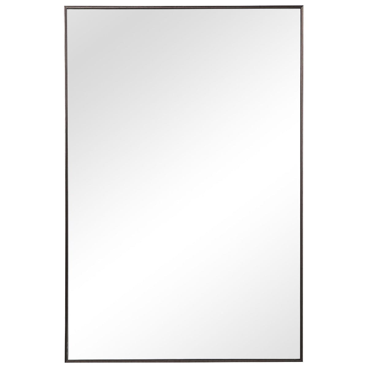 Keiichi Mirrors Simple Slim Frame Mirror Gunmetal Grey House of Isabella UK