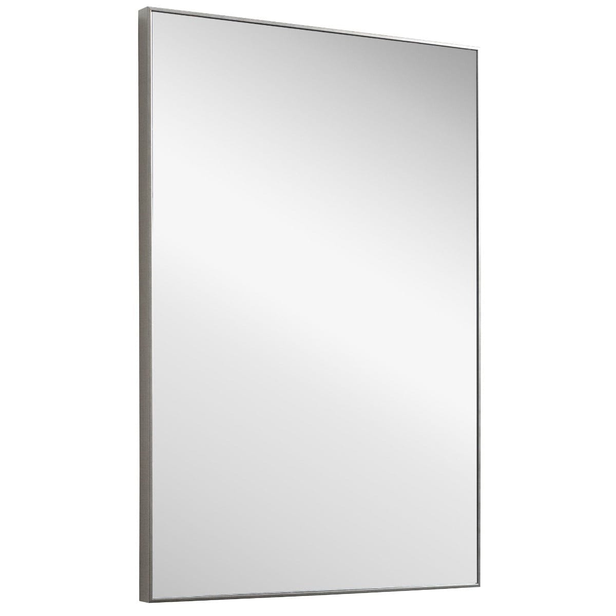Keiichi Mirrors Simple Slim Frame Mirror Silver House of Isabella UK