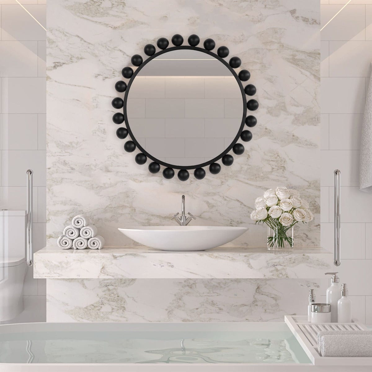 Keiichi Mirrors Spheres Mirror Black House of Isabella UK