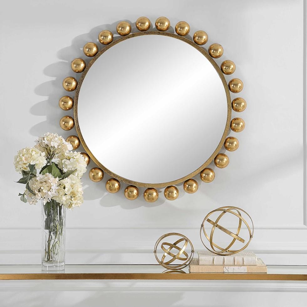 Keiichi Mirrors Spheres Mirror Gold House of Isabella UK