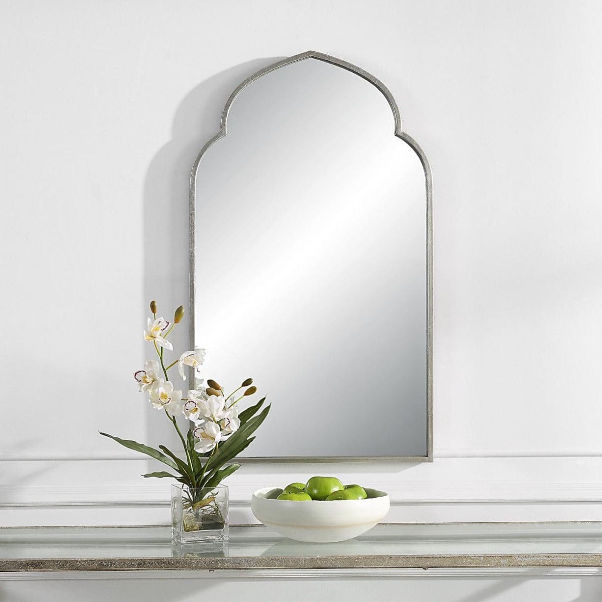 Keiichi Mirrors Temple Mirror Silver Finish House of Isabella UK