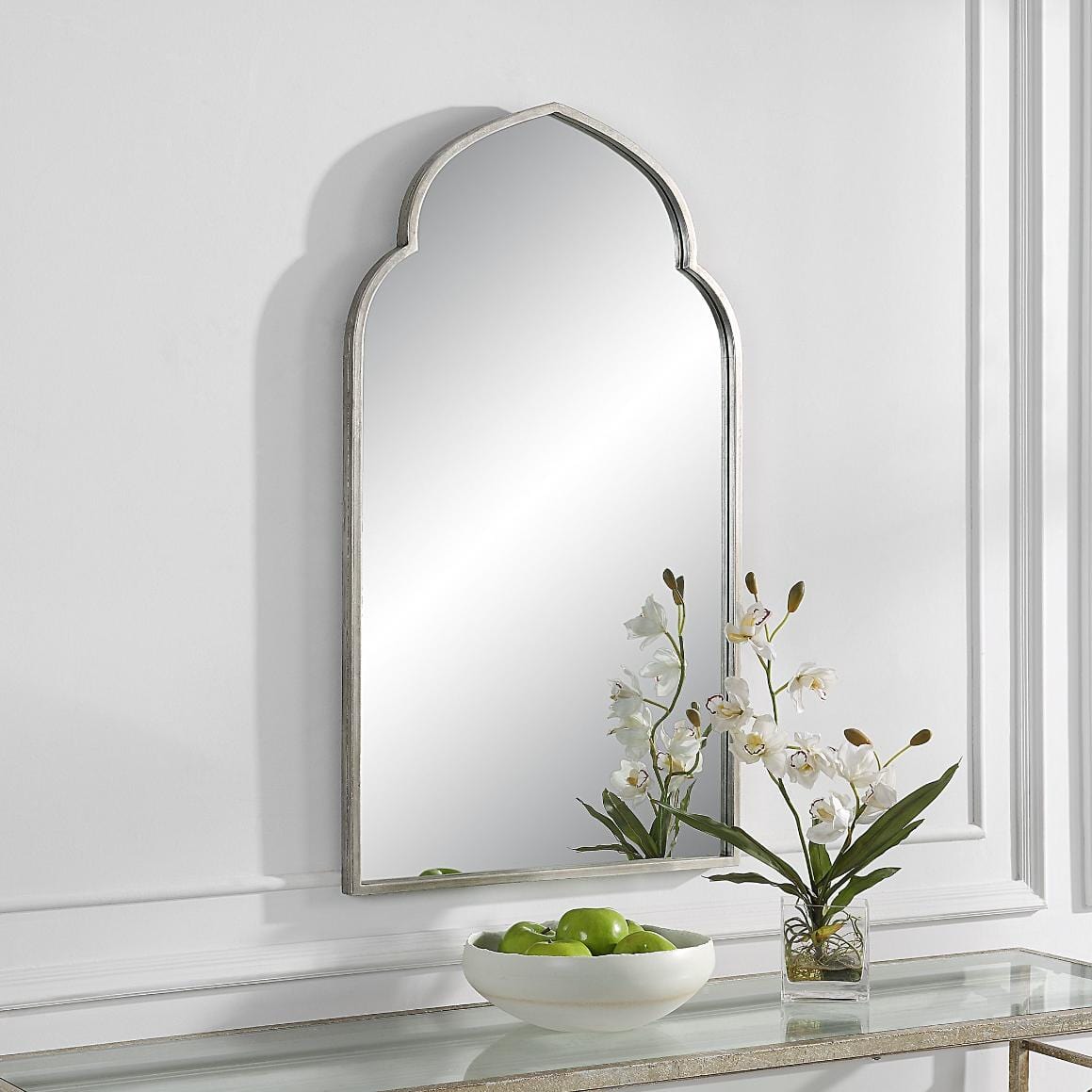 Keiichi Mirrors Temple Mirror Silver Finish House of Isabella UK