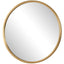 Keiichi Mirrors Textured Round Mirror in Gold House of Isabella UK