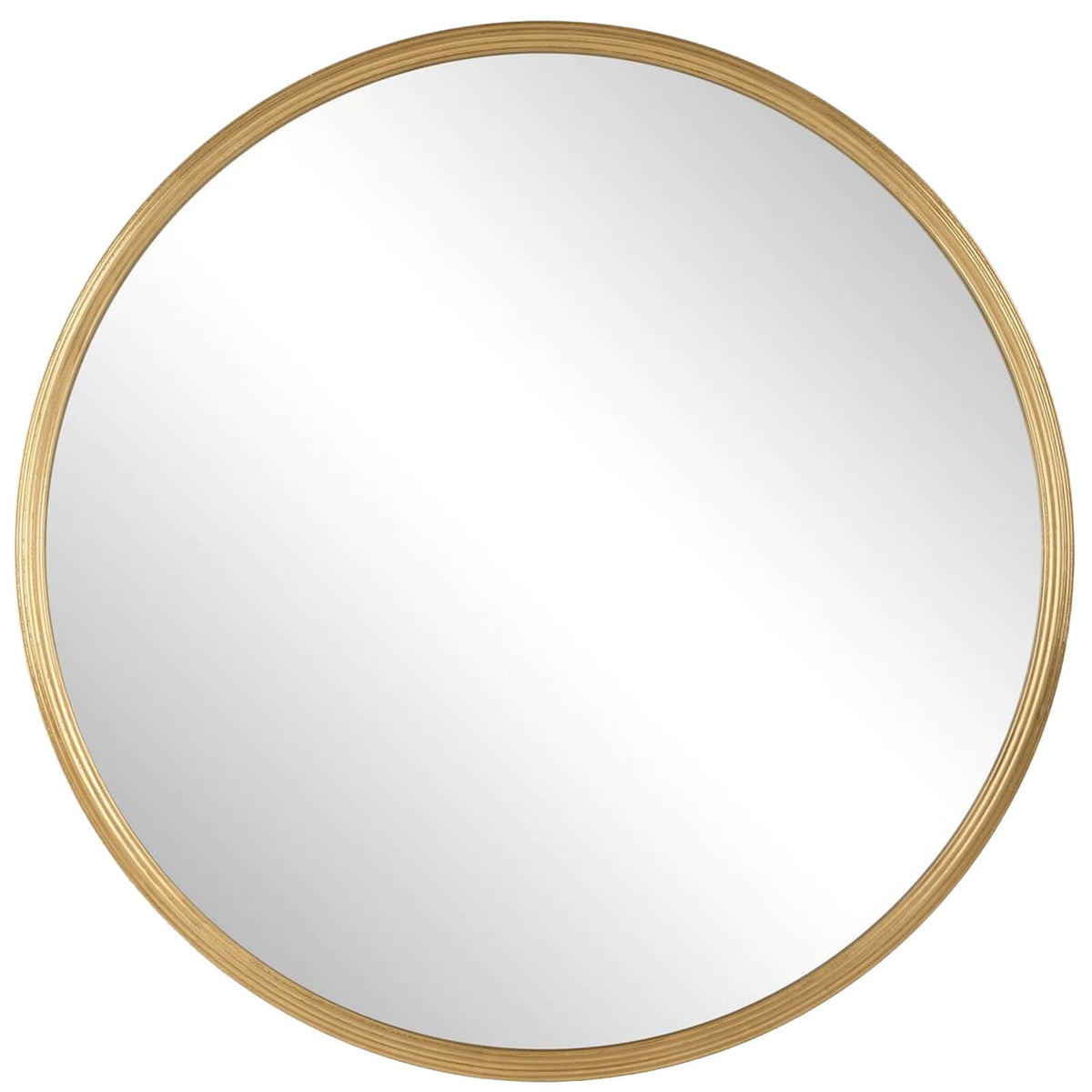 Keiichi Mirrors Textured Round Mirror in Gold House of Isabella UK