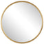 Keiichi Mirrors Textured Round Mirror in Gold House of Isabella UK