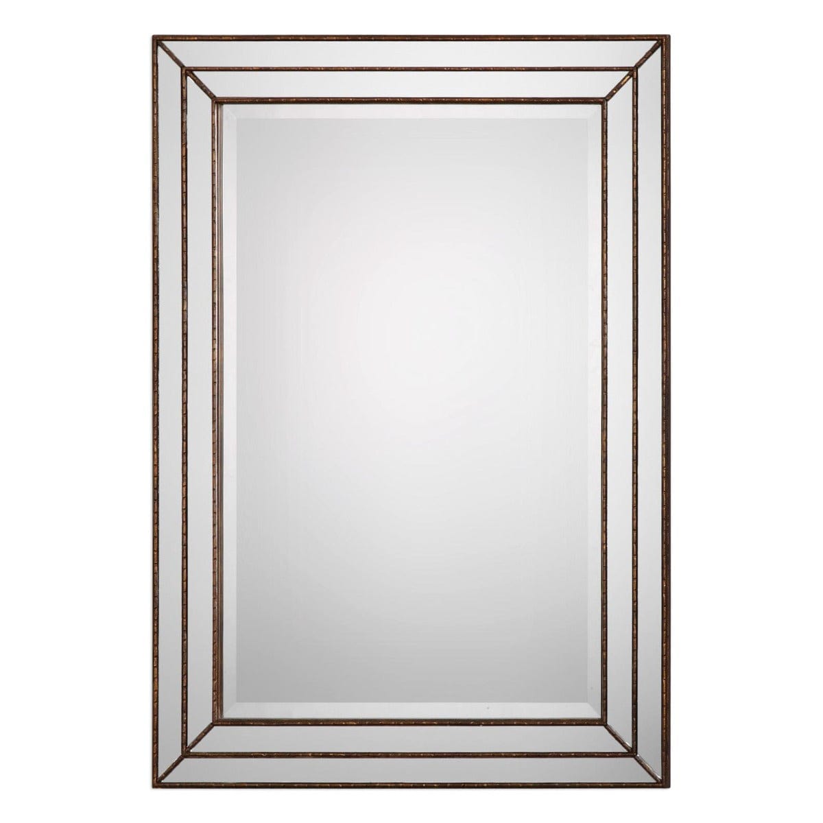 Keiichi Mirrors Triple Frame Mirror Bronze Finish House of Isabella UK