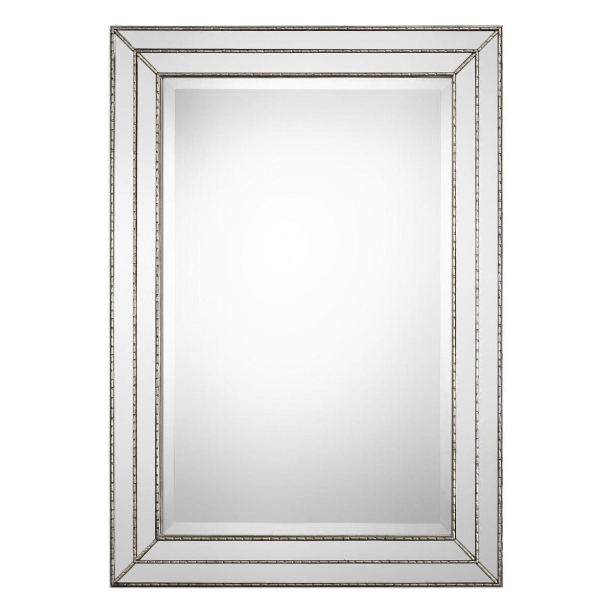 Keiichi Mirrors Triple Frame Mirror Silver Finish House of Isabella UK