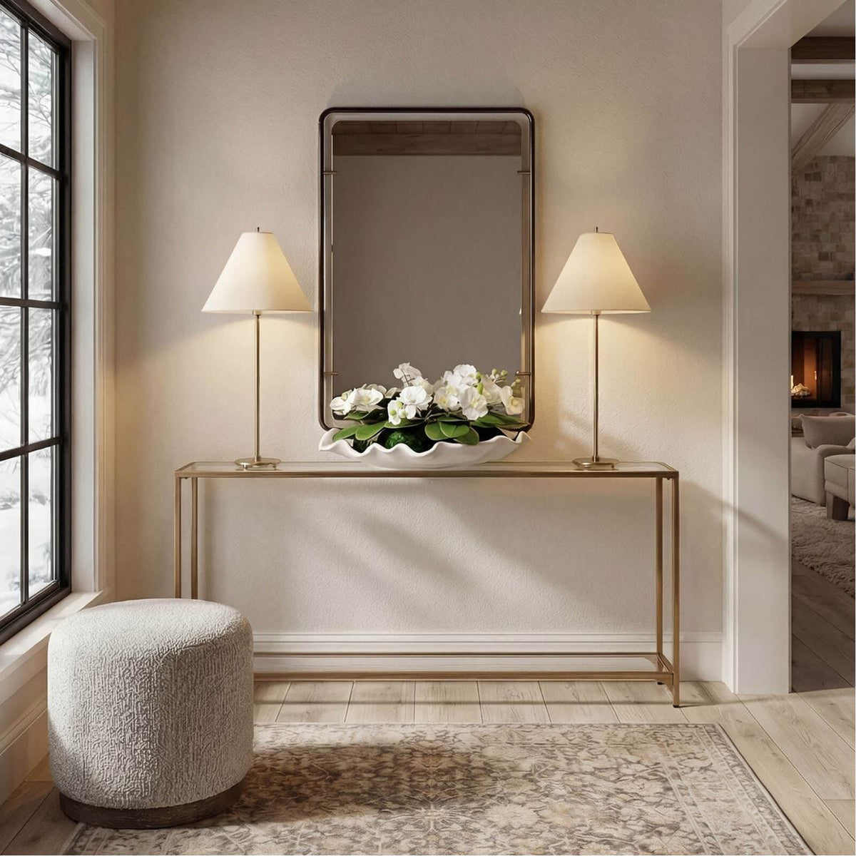 Keiichi Mirrors Triton Mirror in Aged Bronze House of Isabella UK