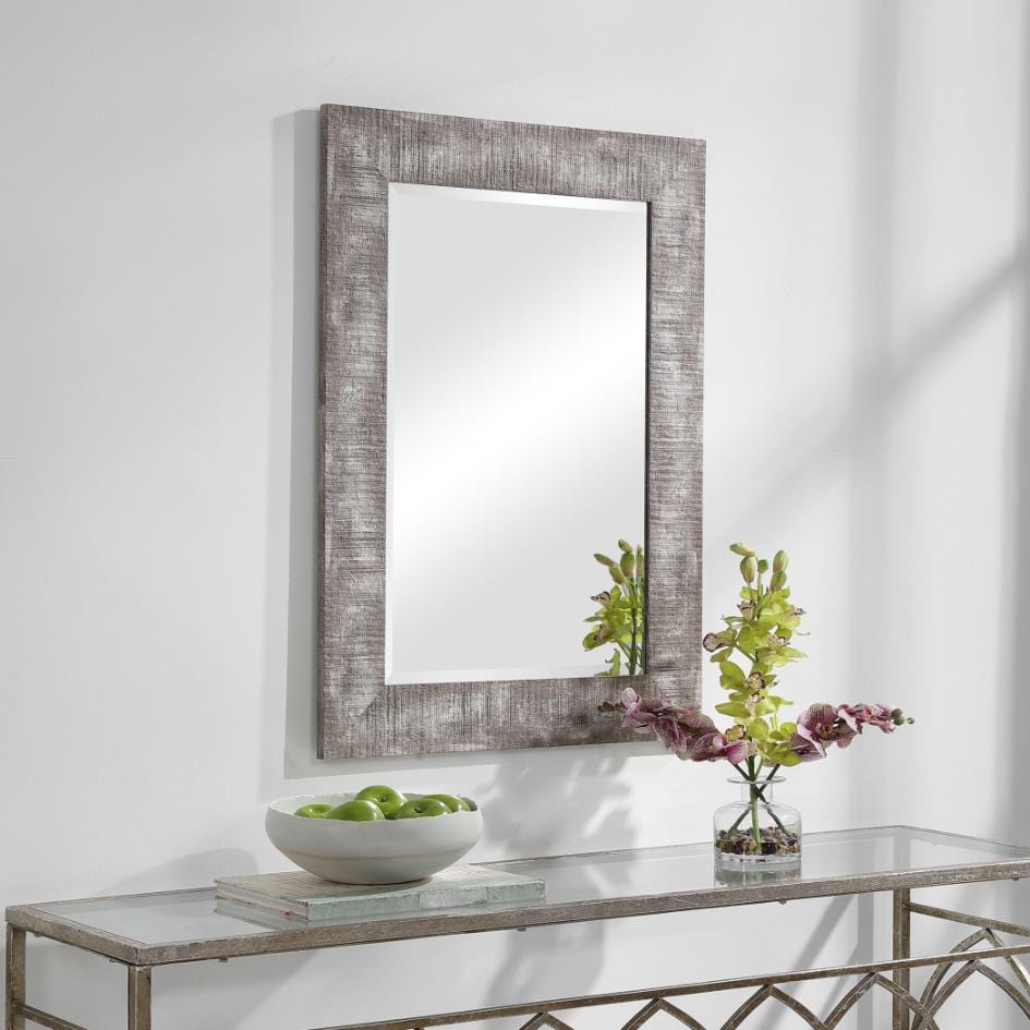 Keiichi Mirrors Wood Grain Grey Mirror House of Isabella UK