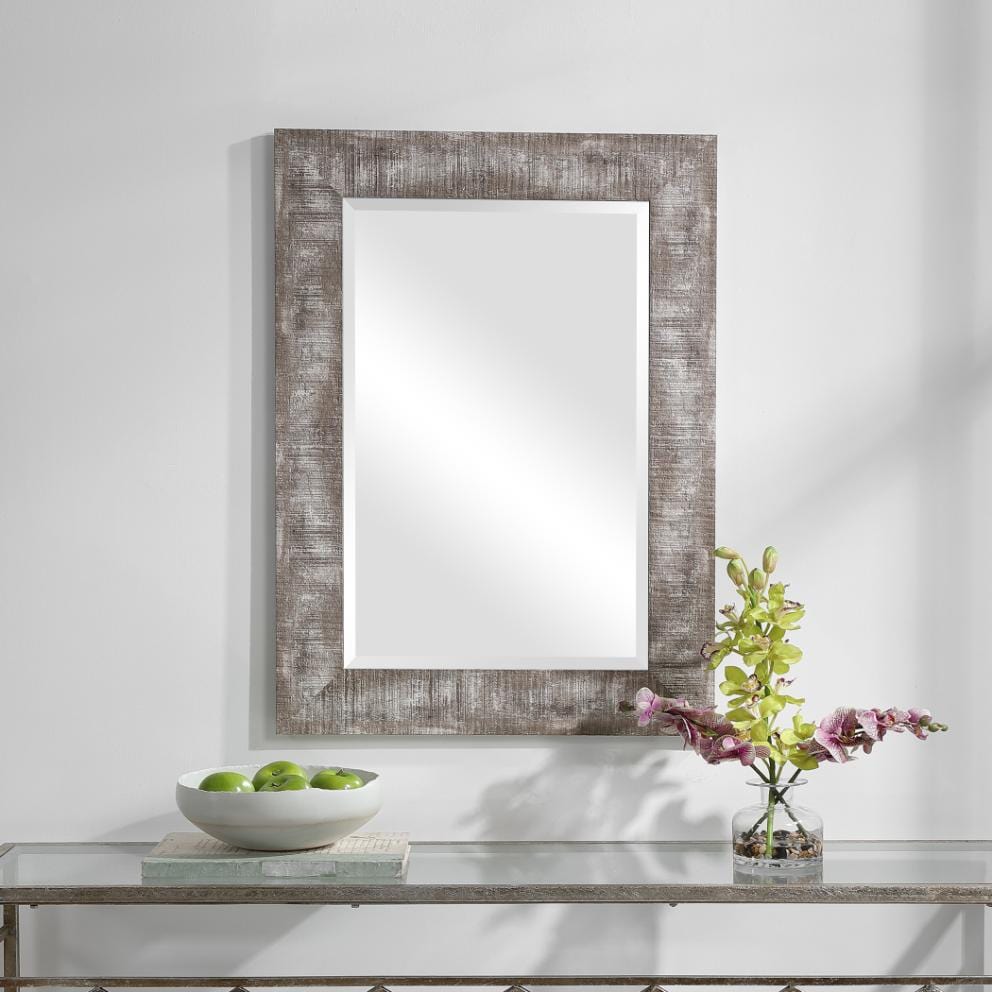 Keiichi Mirrors Wood Grain Grey Mirror House of Isabella UK