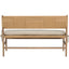Radford Bench with Fabric Seat Cushion