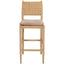 Radford Counter Stool with Leather Seat Cushion